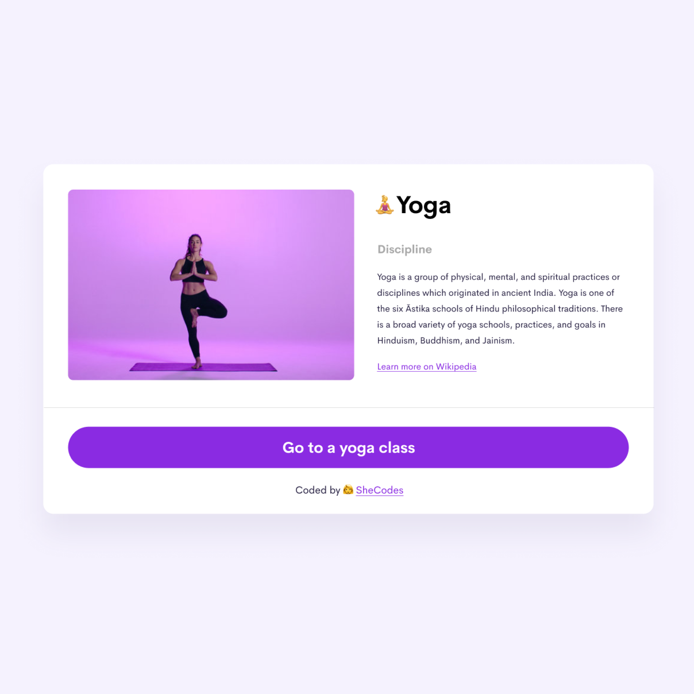 woman doing yoga on app